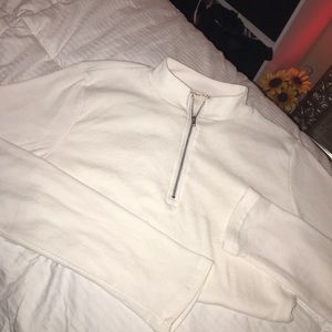 White zip up